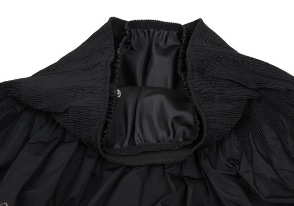 HIROKO BIS Poly Jacquard Pleated Midi Skirt Black Size 9
