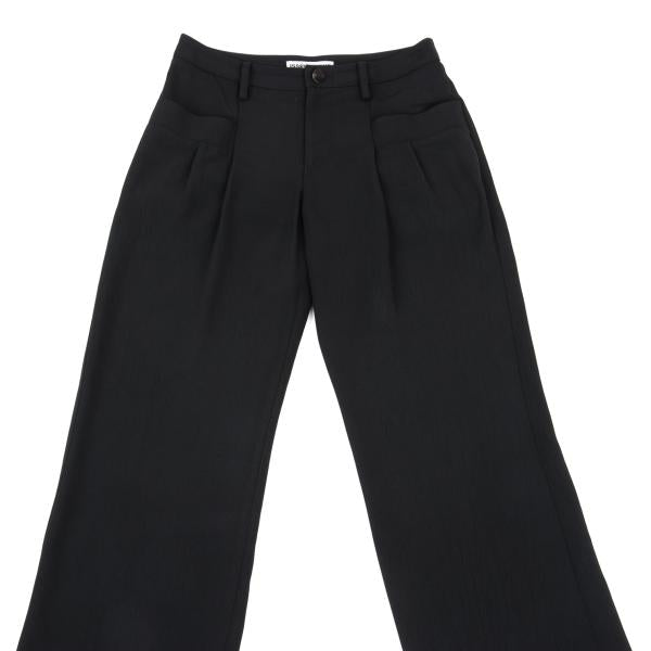 ISSEY MIYAKE Front Pocket Design Pants Black Size 1