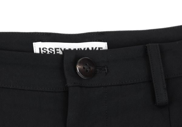 ISSEY MIYAKE Front Pocket Design Pants Black Size 1