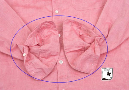 Papas Cotton Dot Weave Design Long Sleeve Shirt Pink Size 50L