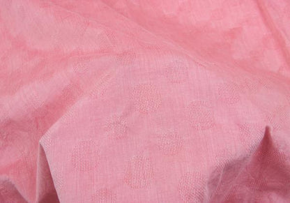 Papas Cotton Dot Weave Design Long Sleeve Shirt Pink Size 50L