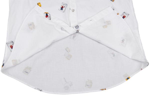 Papas Zippo Bear Print Long Sleeve Shirt Size 50L