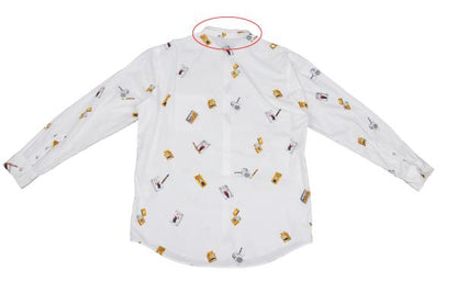 Papas Zippo Bear Print Long Sleeve Shirt Size 50L