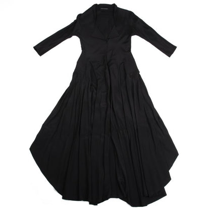 Yohji Yamamoto FEMME 04SS Rayon Drape Dress Black Size 1