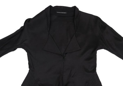Yohji Yamamoto FEMME 04SS Rayon Drape Dress Black Size 1