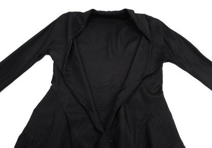 Yohji Yamamoto FEMME 04SS Rayon Drape Dress Black Size 1