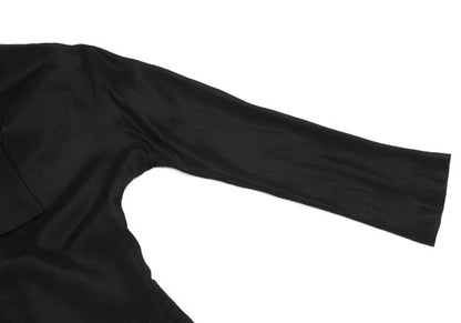 Yohji Yamamoto FEMME 04SS Rayon Drape Dress Black Size 1