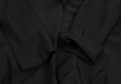 Yohji Yamamoto FEMME 04SS Rayon Drape Dress Black Size 1