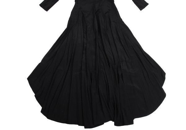 Yohji Yamamoto FEMME 04SS Rayon Drape Dress Black Size 1