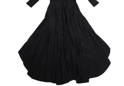 Yohji Yamamoto FEMME 04SS Rayon Drape Dress Black Size 1