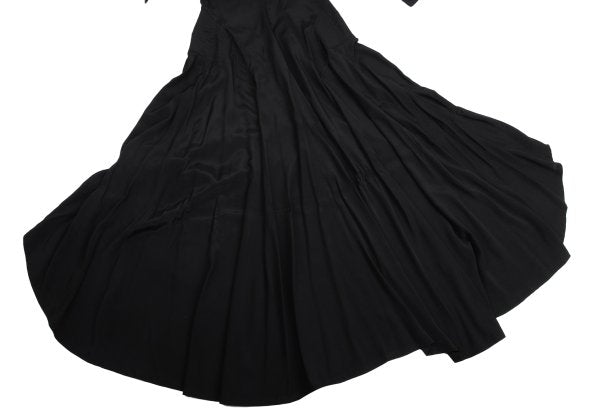 Yohji Yamamoto FEMME 04SS Rayon Drape Dress Black Size 1