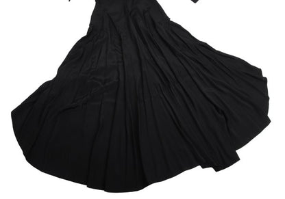 Yohji Yamamoto FEMME 04SS Rayon Drape Dress Black Size 1