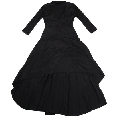 Yohji Yamamoto FEMME 04SS Rayon Drape Dress Black Size 1