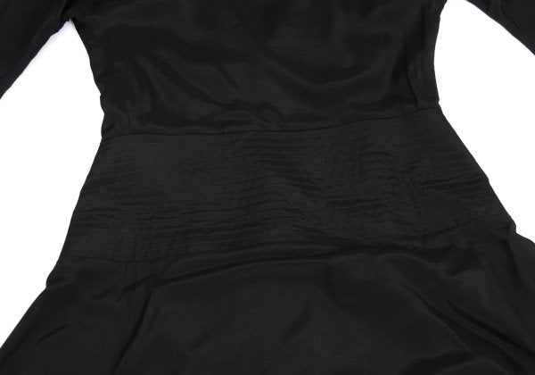 Yohji Yamamoto FEMME 04SS Rayon Drape Dress Black Size 1
