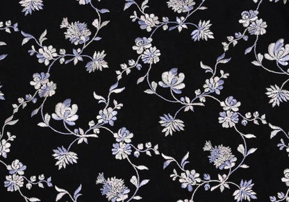 KEITA MARUYAMA Floral Embroidered China Blouse Black Size M