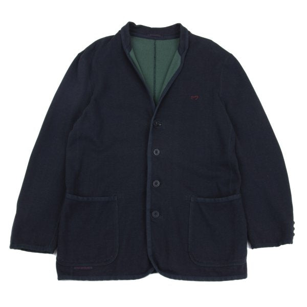 Papas Piping Cotton Jacket Blue Size 50L