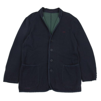 Papas Piping Cotton Jacket Blue Size 50L