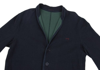 Papas Piping Cotton Jacket Blue Size 50L