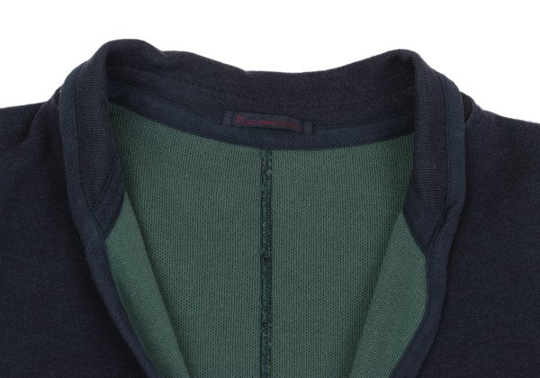 Papas Piping Cotton Jacket Blue Size 50L