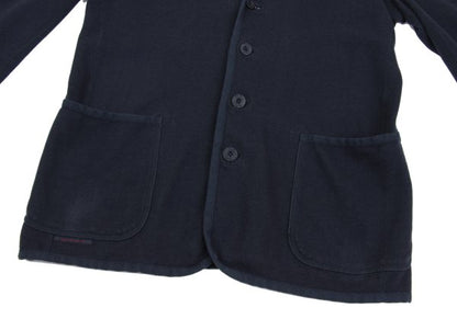 Papas Piping Cotton Jacket Blue Size 50L