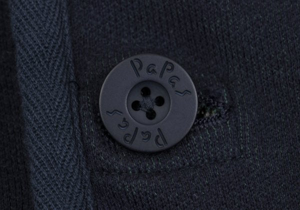Papas Piping Cotton Jacket Blue Size 50L