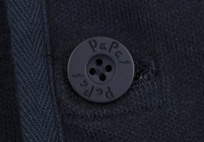 Papas Piping Cotton Jacket Blue Size 50L