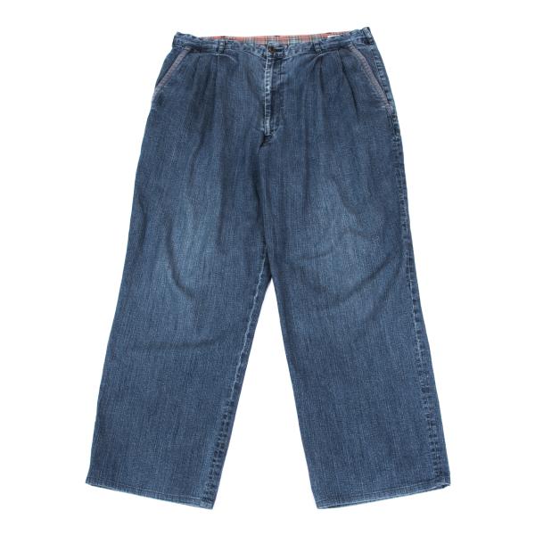 Papas Piping Stretch Denim Jeans Indigo Blue Size 54XL