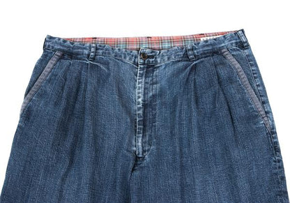 Papas Piping Stretch Denim Jeans Indigo Blue Size 54XL