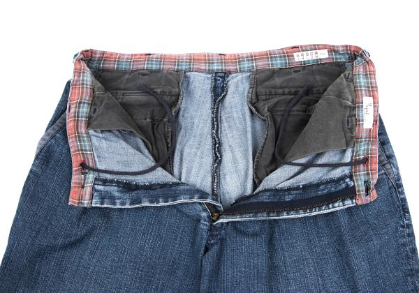 Papas Piping Stretch Denim Jeans Indigo Blue Size 54XL