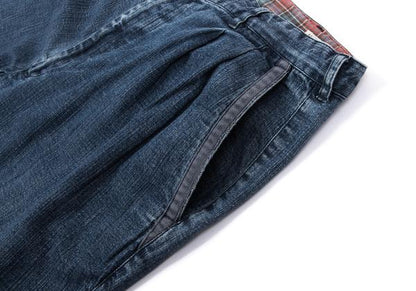 Papas Piping Stretch Denim Jeans Indigo Blue Size 54XL