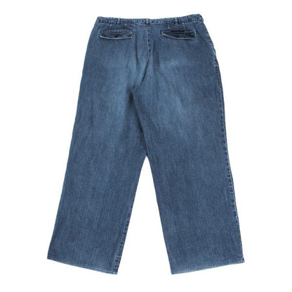 Papas Piping Stretch Denim Jeans Indigo Blue Size 54XL