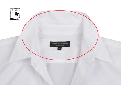 COMME des GARCONS HOMME PLUS Cotton Short Shirt White Size S