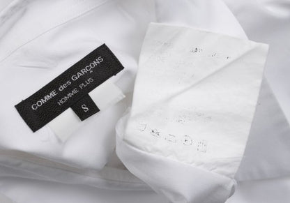 COMME des GARCONS HOMME PLUS Cotton Short Shirt White Size S