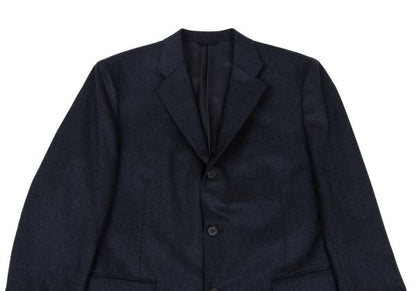 Papas Brushed Wool Tailored Blazer Navy Size 50L