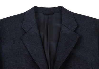 Papas Brushed Wool Tailored Blazer Navy Size 50L
