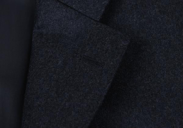 Papas Brushed Wool Tailored Blazer Navy Size 50L