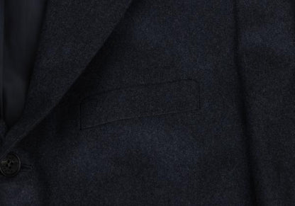 Papas Brushed Wool Tailored Blazer Navy Size 50L