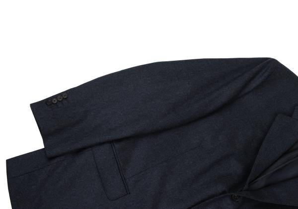 Papas Brushed Wool Tailored Blazer Navy Size 50L