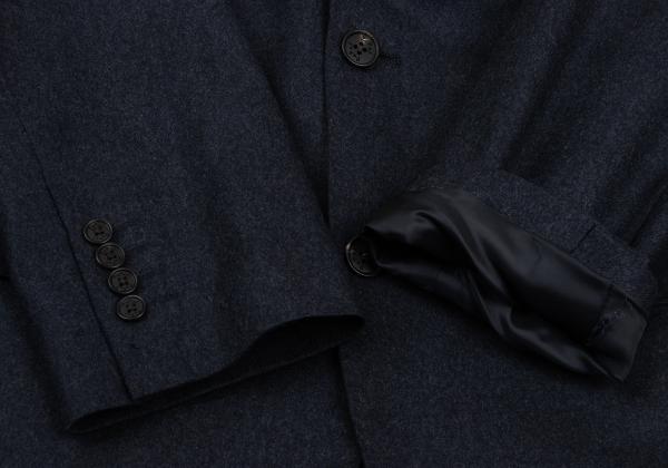 Papas Brushed Wool Tailored Blazer Navy Size 50L