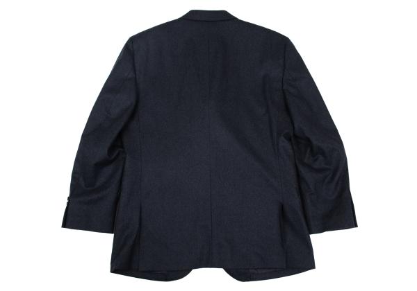 Papas Brushed Wool Tailored Blazer Navy Size 50L