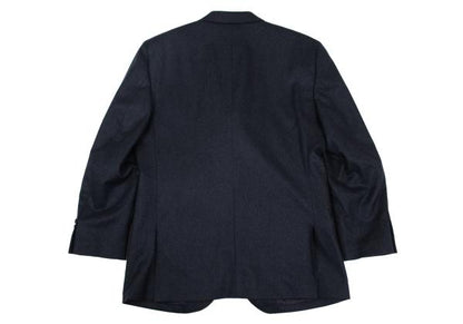Papas Brushed Wool Tailored Blazer Navy Size 50L