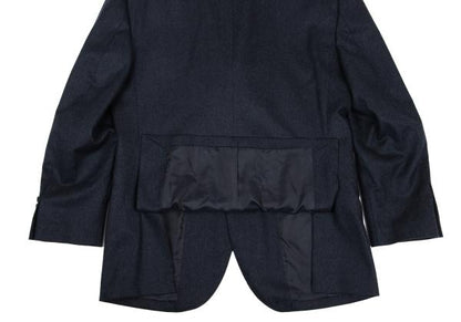 Papas Brushed Wool Tailored Blazer Navy Size 50L