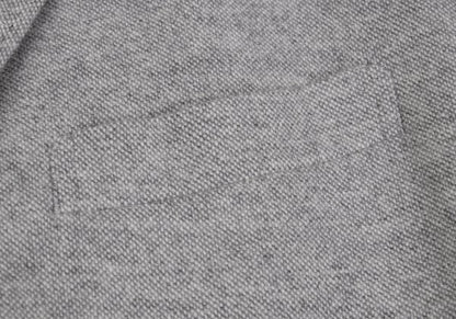 Papas Cashmere Blend Wool Tailored Light Gray Jacket Size 50L
