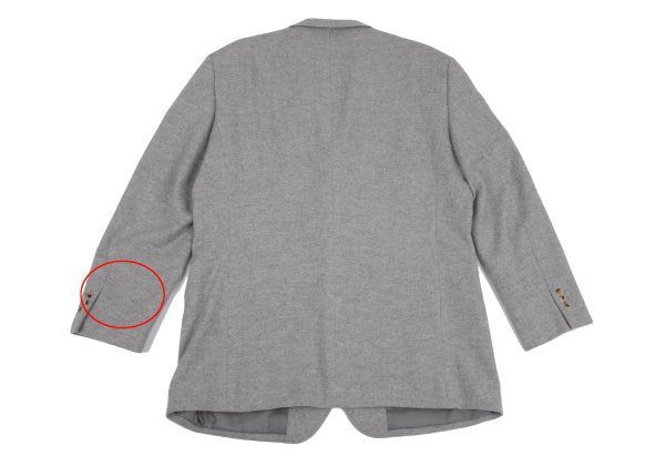 Papas Cashmere Blend Wool Tailored Light Gray Jacket Size 50L