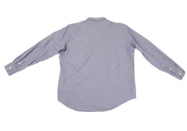 Papas Cotton Check Button-Down Long Sleeve Shirt Blue Size 48M