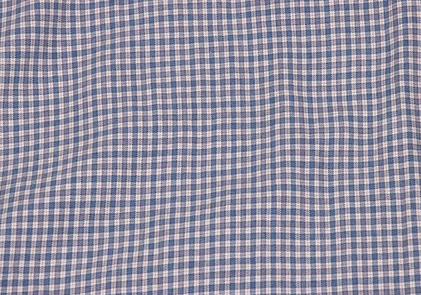 Papas Cotton Check Button-Down Long Sleeve Shirt Blue Size 48M