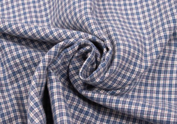 Papas Cotton Check Button-Down Long Sleeve Shirt Blue Size 48M