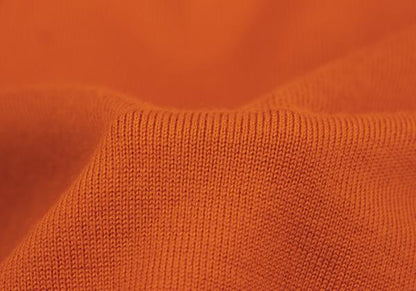 Papas+ Wool V-Neck Knit Sweater Orange Size L