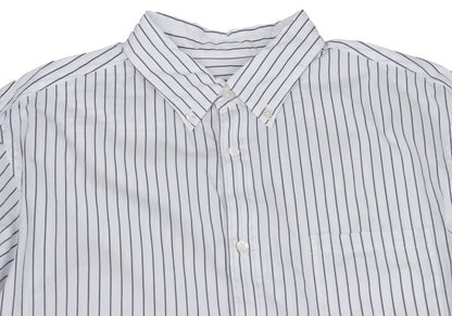 Papas+ Cotton Stripe Button Down Shirt Size L