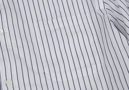 Papas+ Cotton Stripe Button Down Shirt Size L